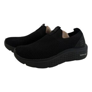 HUHV Healium Tech Stretch Knit Mens 5.5 Womens 8.5 Black Arch Step In NEW